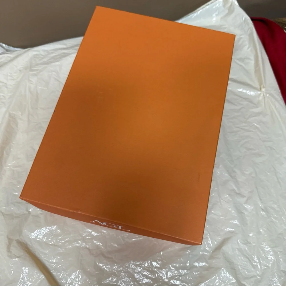 AGL Attilio Giusti Leombruni Empty Shoe Replacement Box 12.25 X8.75 X4.5” Orange - Picture 6 of 9